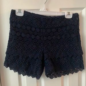 Loft crochet shorts